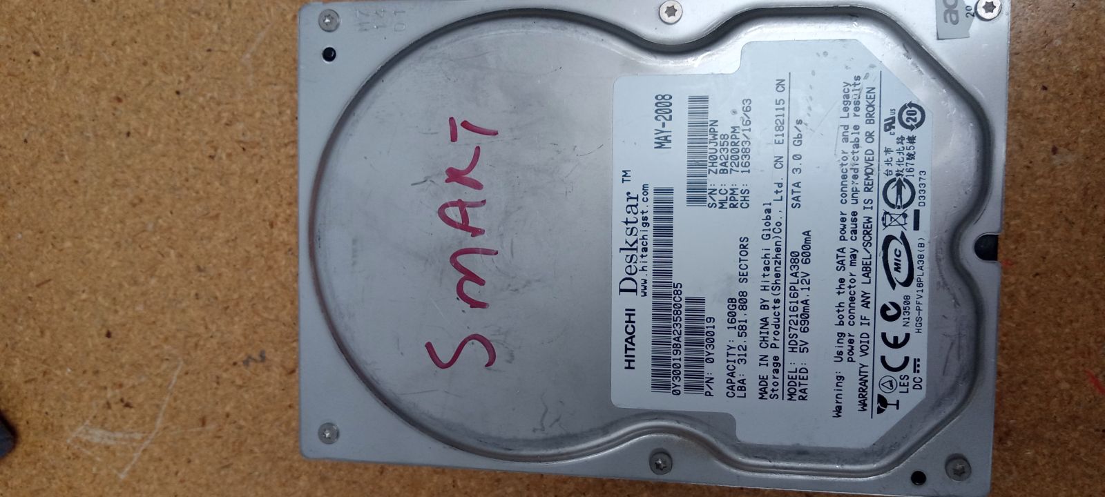 HDS721616PLA380 Hard Drive Donor