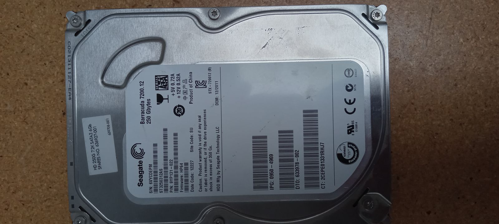 ST3250312AS Hard Drive Donor