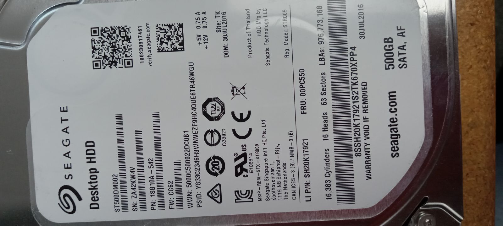 ST500DM002 Hard Drive Donor