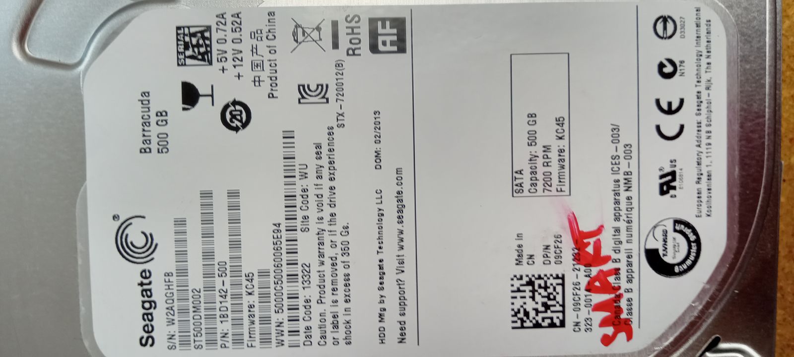 ST500DM002 Hard Drive Donor