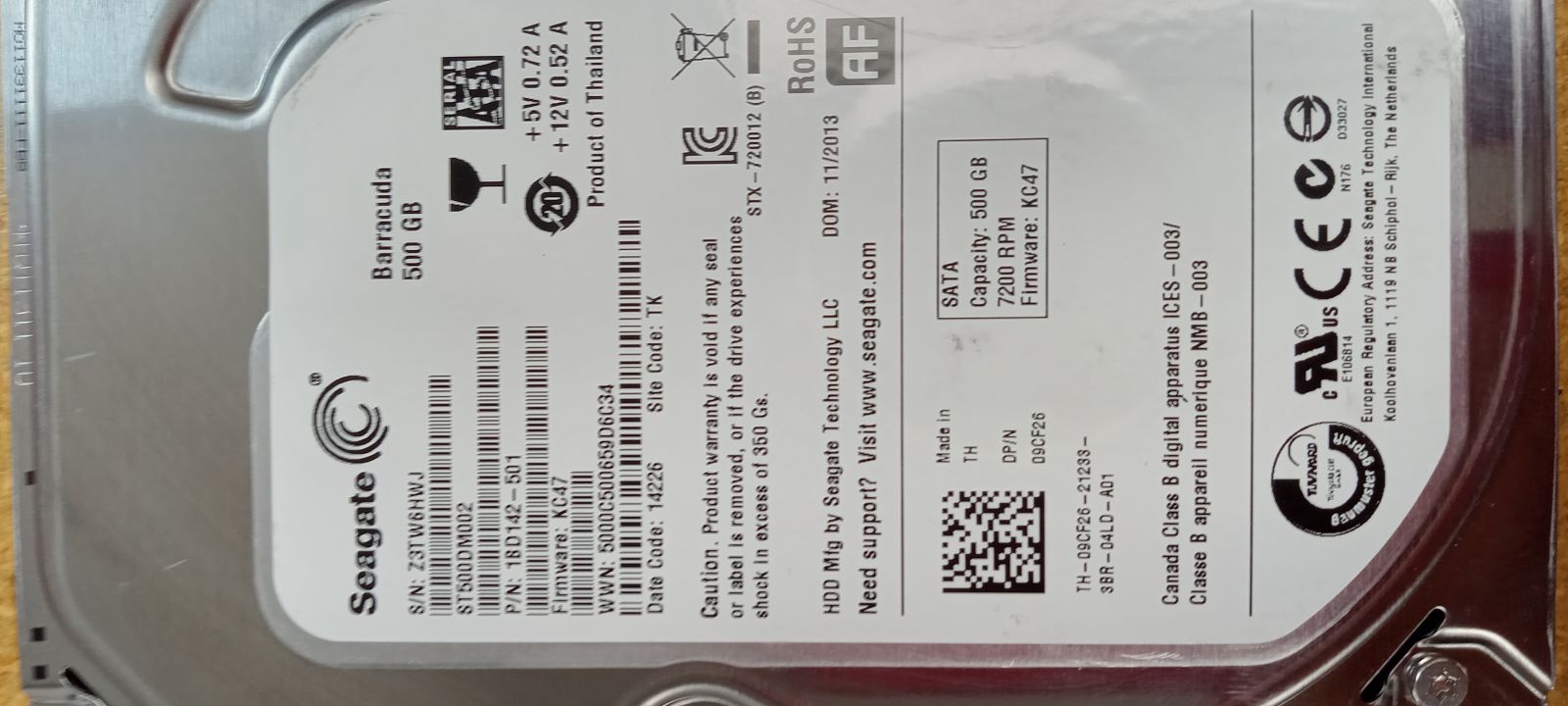 ST500DM002 Hard Drive Donor