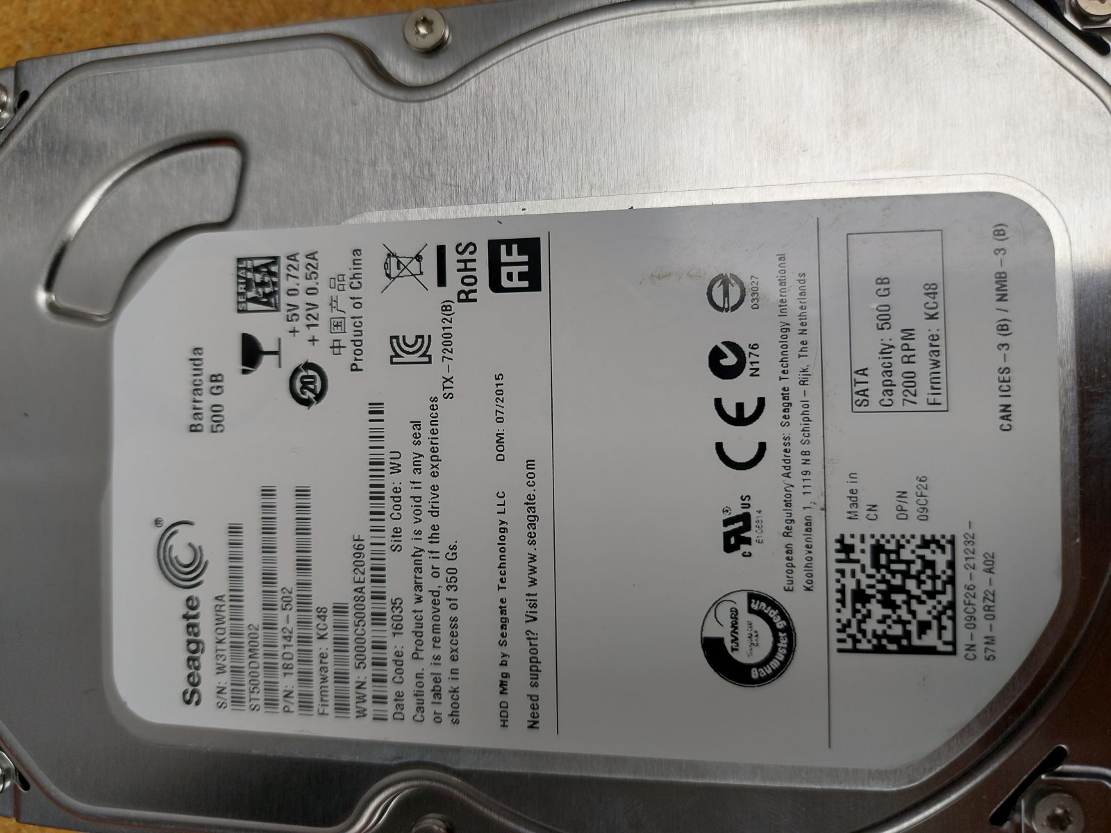 ST500DM002 Hard Drive Donor