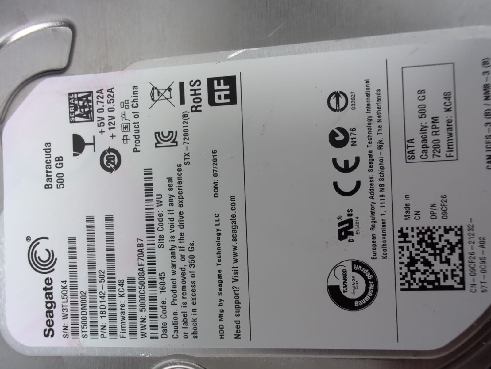 ST500DM002 Hard Drive Donor
