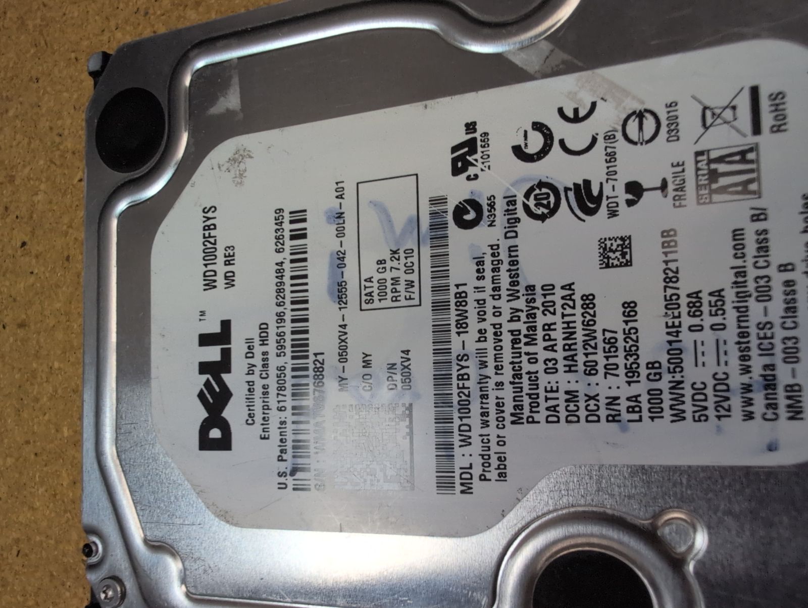 WD1002FBYS-18W8B1 Hard Drive Donor